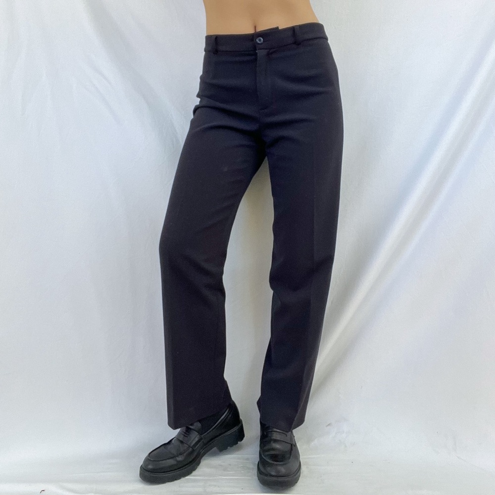 Vintage 90s Black Straight Leg Trousers